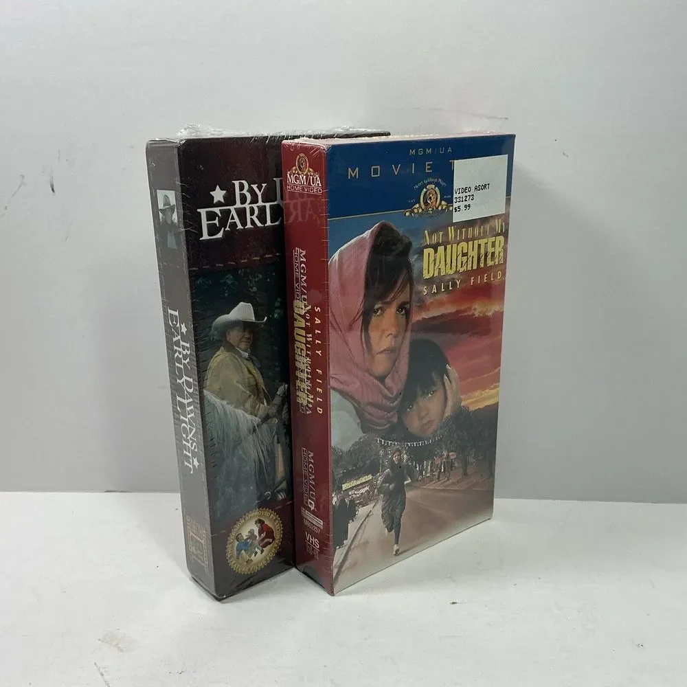 VHS Not Without My Daughter Sally‎ Field / Dawns Early Light David Carradine